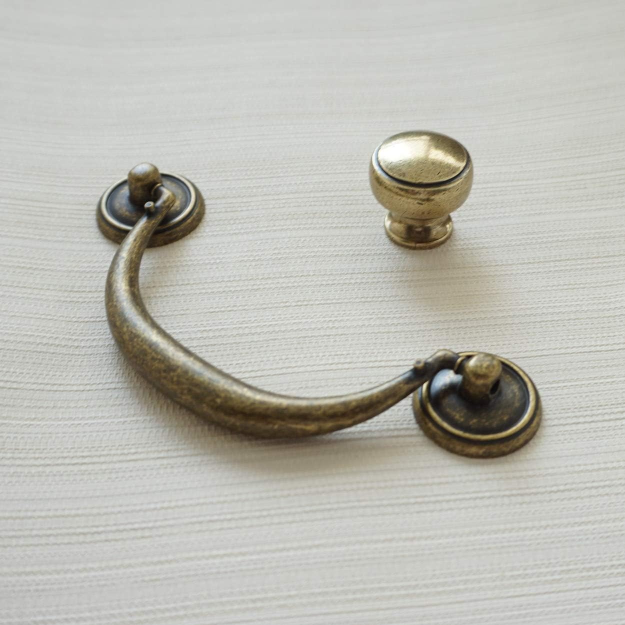 Furniture Hardware Drop Pulls - Antik Bronz Dolap Kolları Vintage Kitaplık
