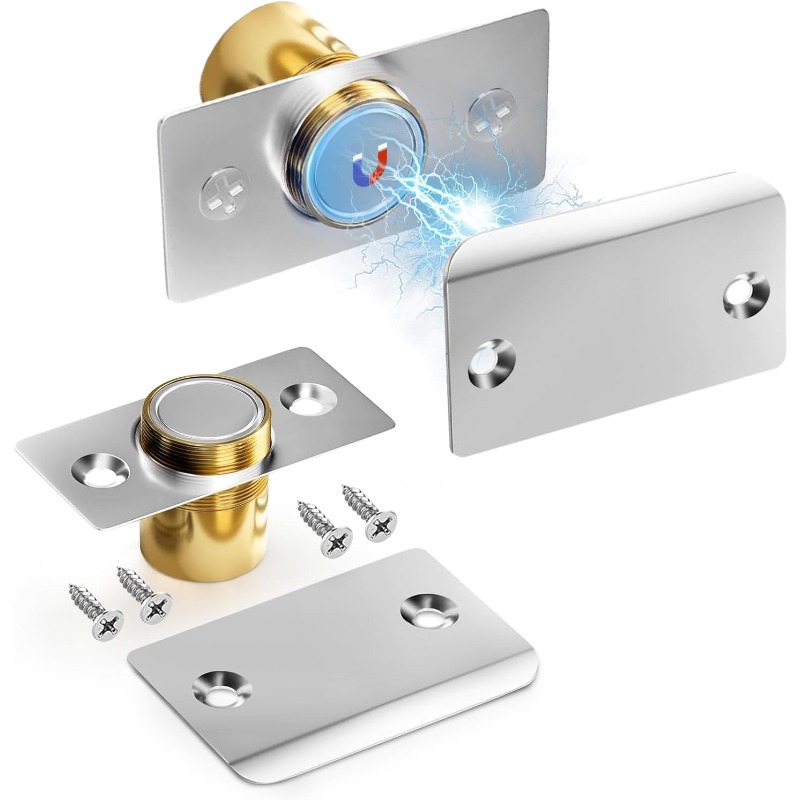 Furniture Hardware Fitting - 2 adet görünmez manyetik kapı mandalı