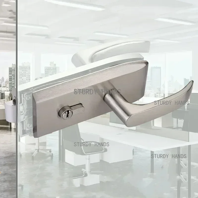 Furniture Hardware Fitting - Ofis cam kapi kilidi banyo paslanmaz