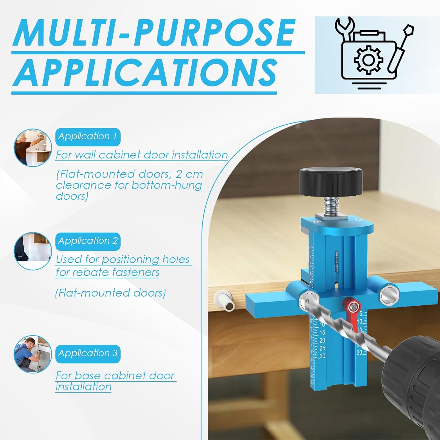 3'ü 1 Arada Dolap Kapısı Monta - Furniture Hardware Jig incelemesi ve fiyatı